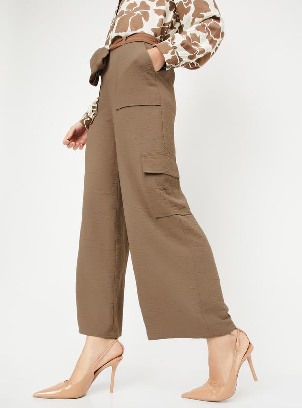 Women Textured Cargos