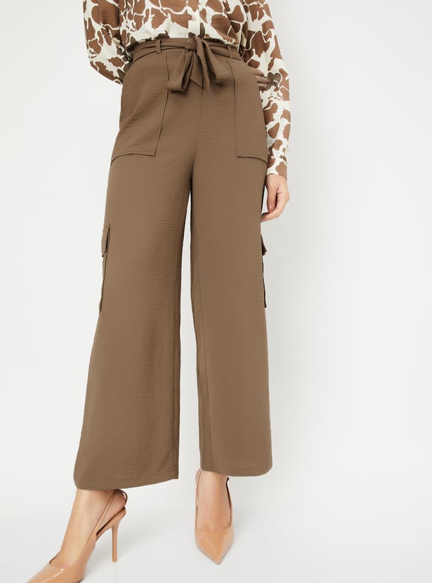 Women Textured Cargos