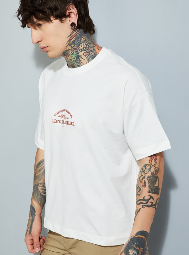 Buy URB_N Men Printed Boxy Fit T-shirt Online at just Rs. 599.0