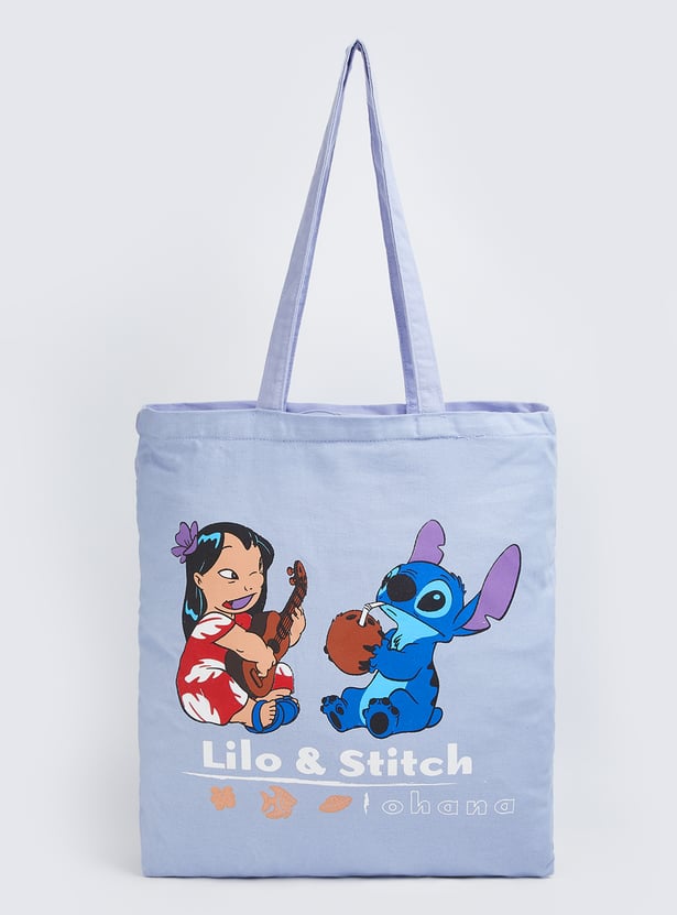 Women Lilo & Stitch Print Shopper Bag