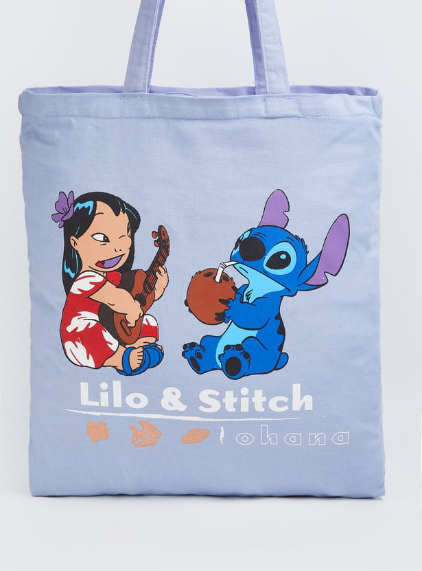 Women Lilo & Stitch Print Shopper Bag