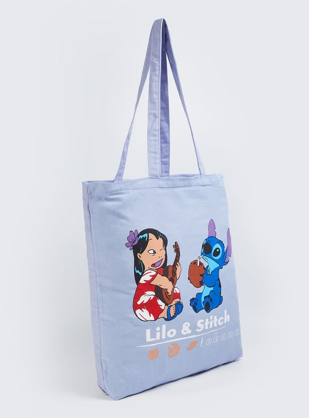 Women Lilo & Stitch Print Shopper Bag