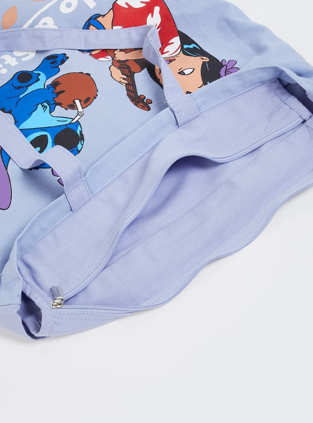 Women Lilo & Stitch Print Shopper Bag