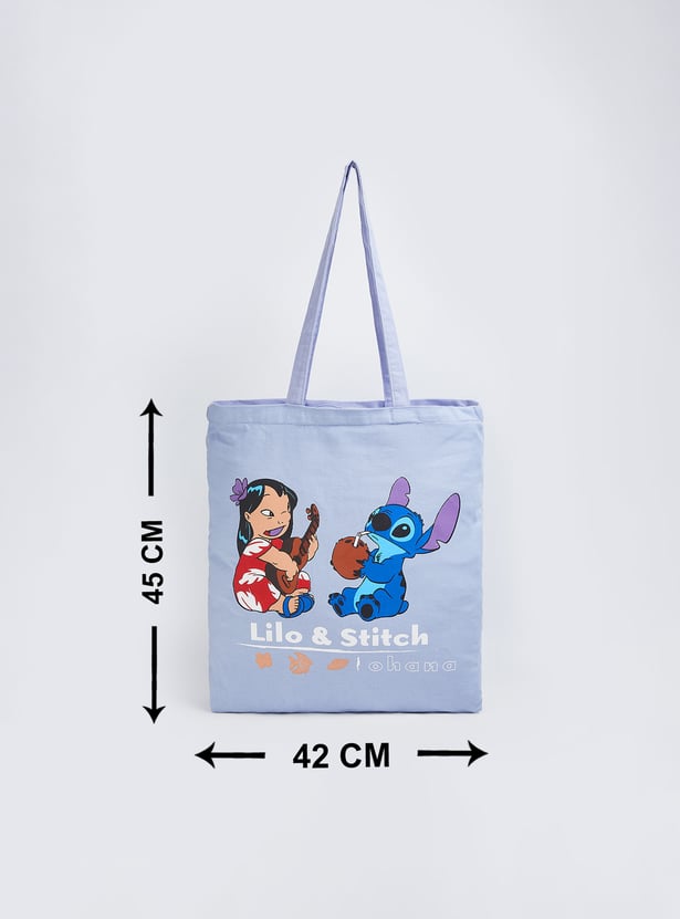 Women Lilo & Stitch Print Shopper Bag