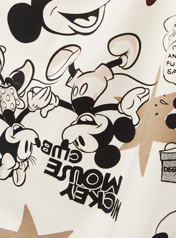 Women Mickey Print Chemise