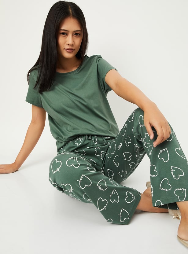 Women Printed PJ Set
