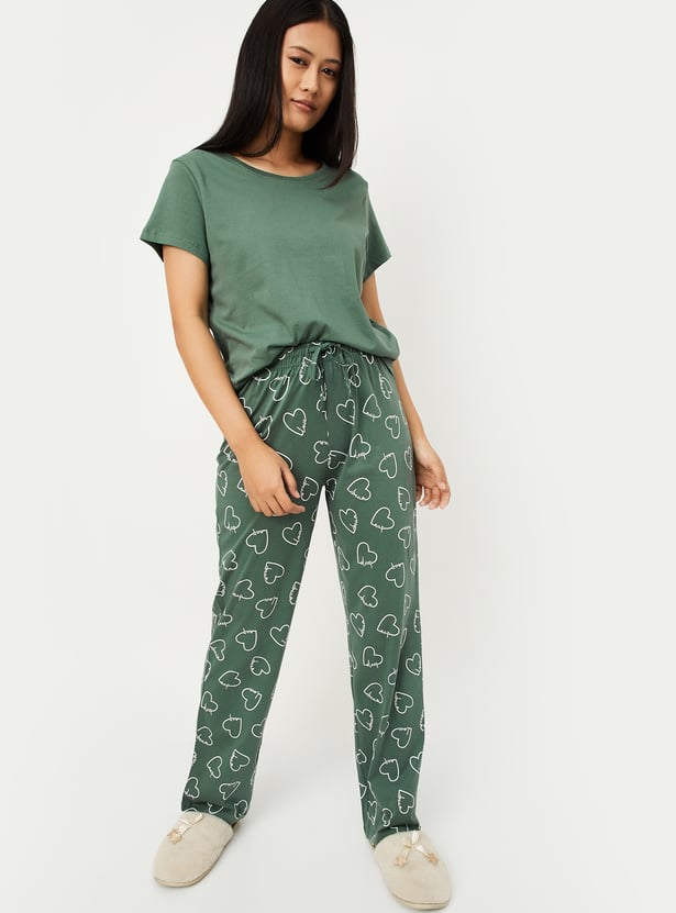 Women Printed PJ Set