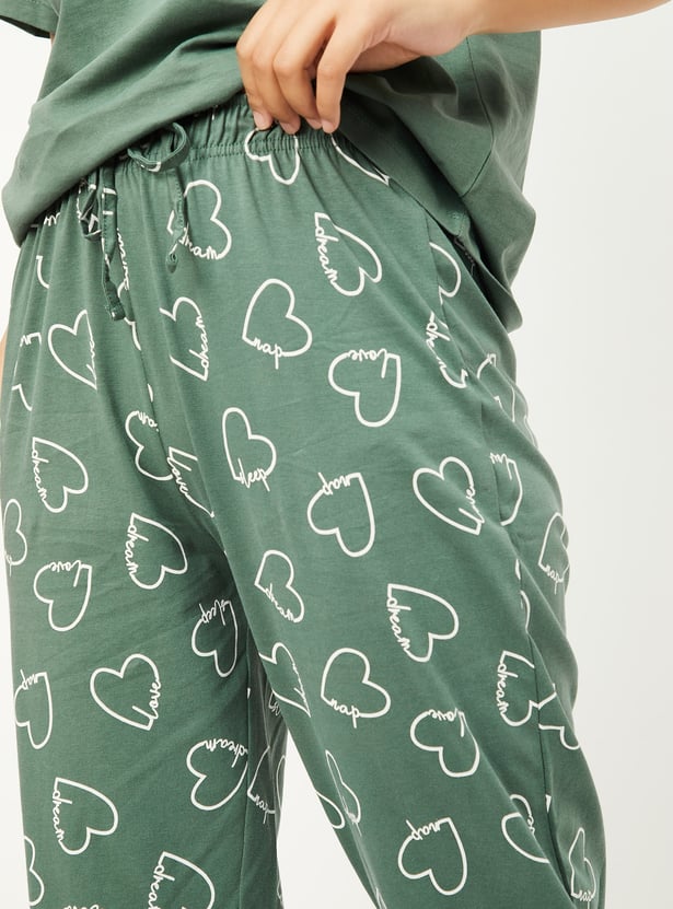 Women Printed PJ Set