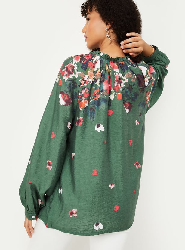 Women Floral Print Tunic