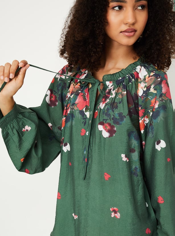 Women Floral Print Tunic
