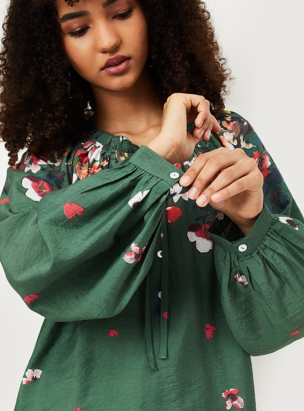Women Floral Print Tunic
