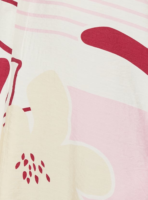 Women Printed A-line Midi Dress