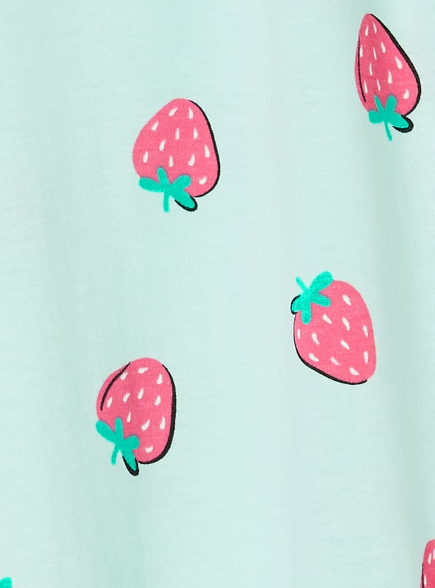 Girls Snoopy Print Sleepwear Set