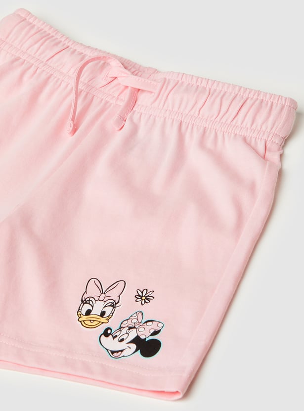 Girls Mickey Print Sleepwear Set