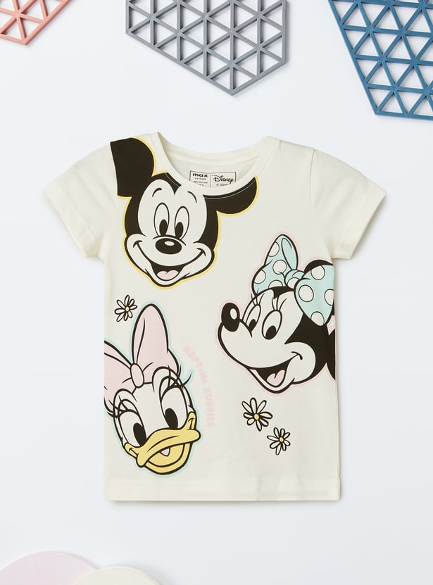 Girls Mickey Print Sleepwear Set