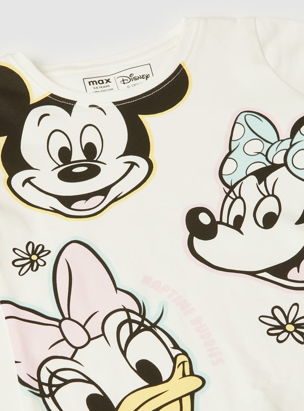 Girls Mickey Print Sleepwear Set