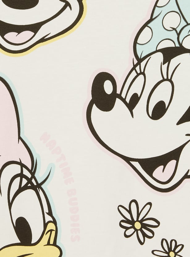 Girls Mickey Print Sleepwear Set