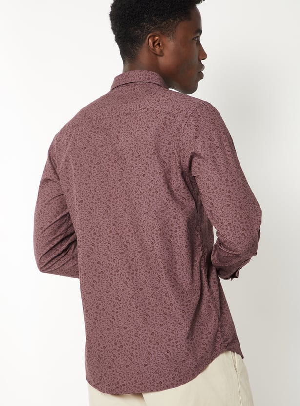 Men Printed Slim Fit Shirt