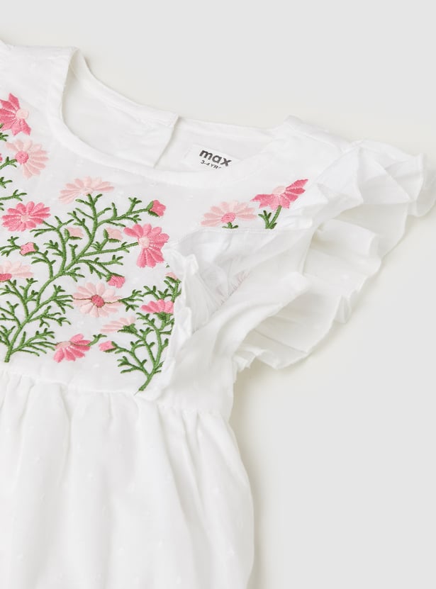 Girls Embroidered Dress