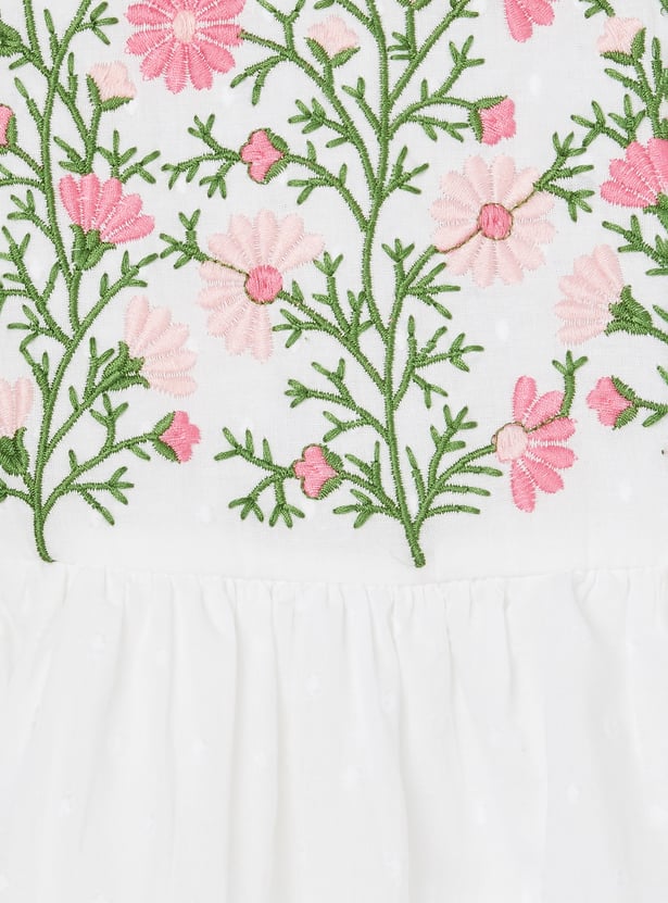 Girls Embroidered Dress