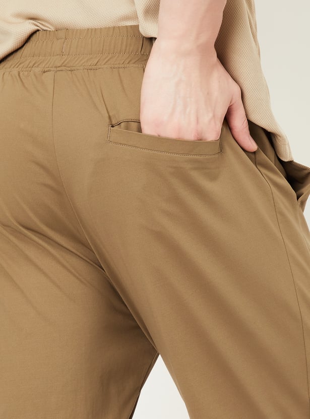 Men Solid Slim Fit Track Pants