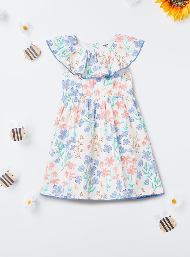 Girls Floral A-line Dress