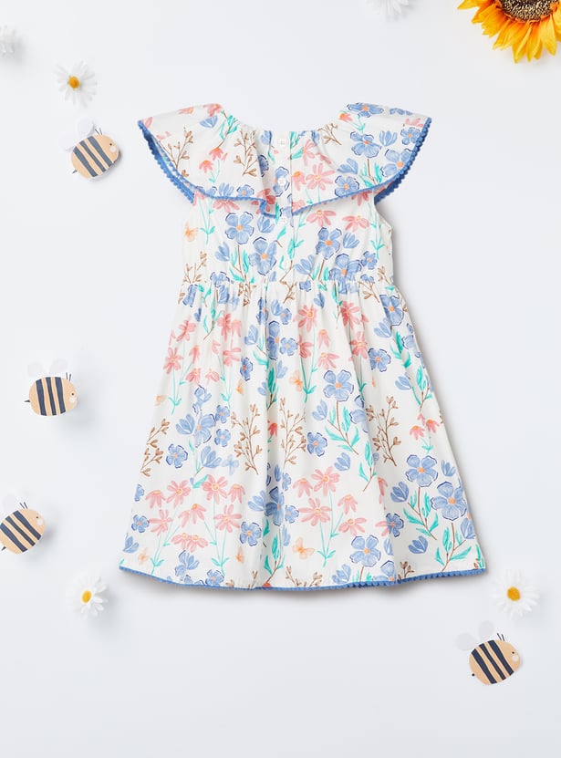 Girls Floral A-line Dress