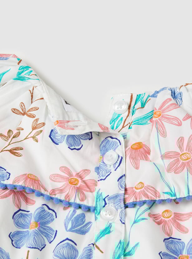 Girls Floral A-line Dress
