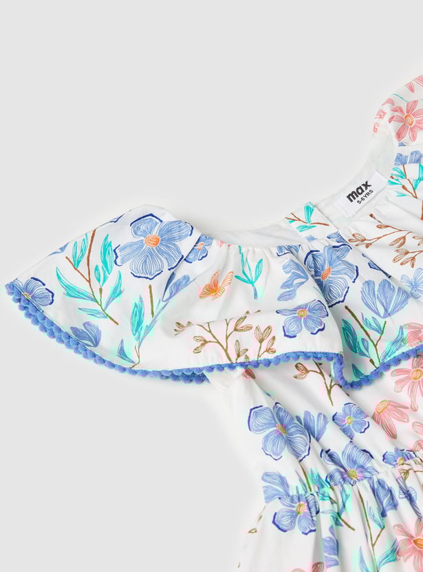 Girls Floral A-line Dress