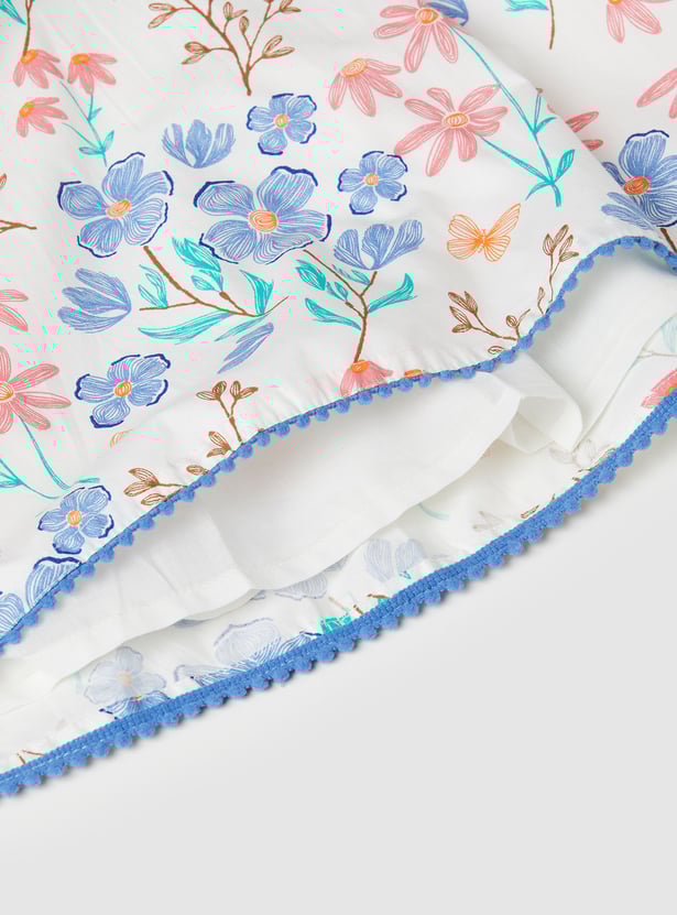 Girls Floral A-line Dress
