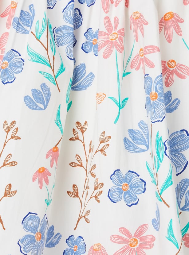 Girls Floral A-line Dress