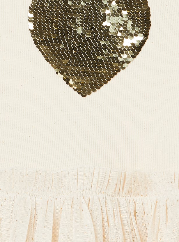 Girls Embellished Tulle Dress