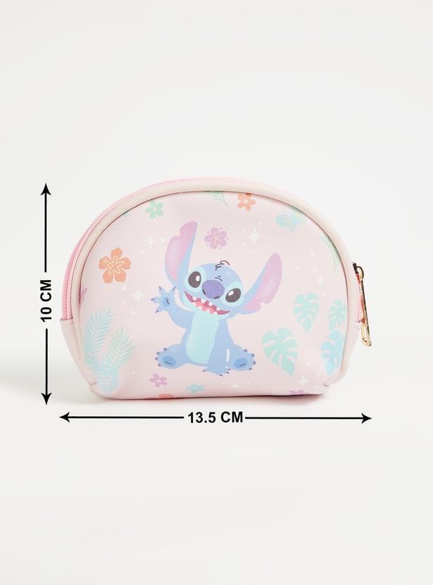 Women Lilo & Stitch Print Pouch - Pack of 3