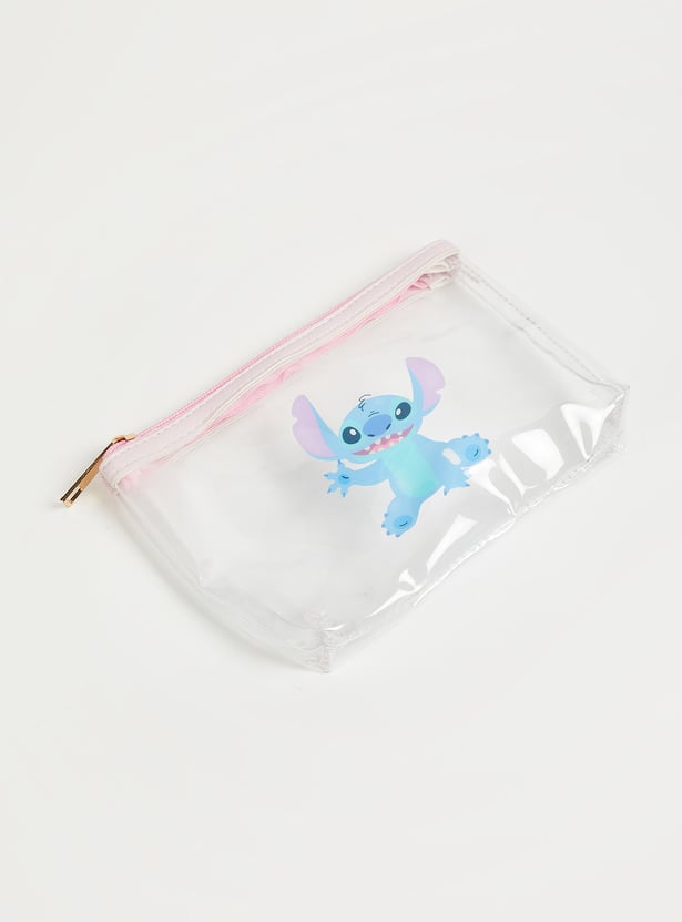Women Lilo & Stitch Print Pouch - Pack of 3