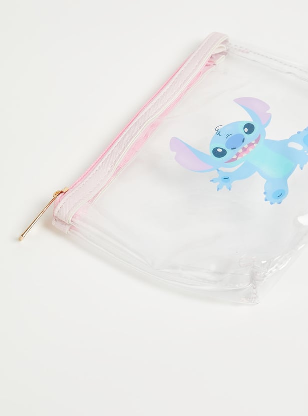 Women Lilo & Stitch Print Pouch - Pack of 3