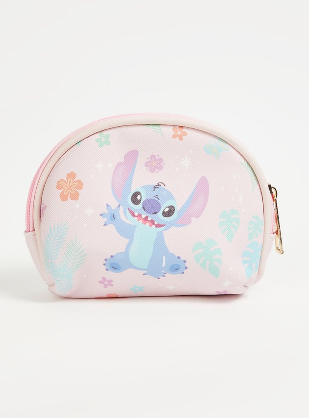 Women Lilo & Stitch Print Pouch - Pack of 3