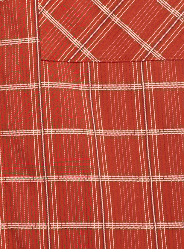 URB_N Men Check Relaxed Fit Shirt