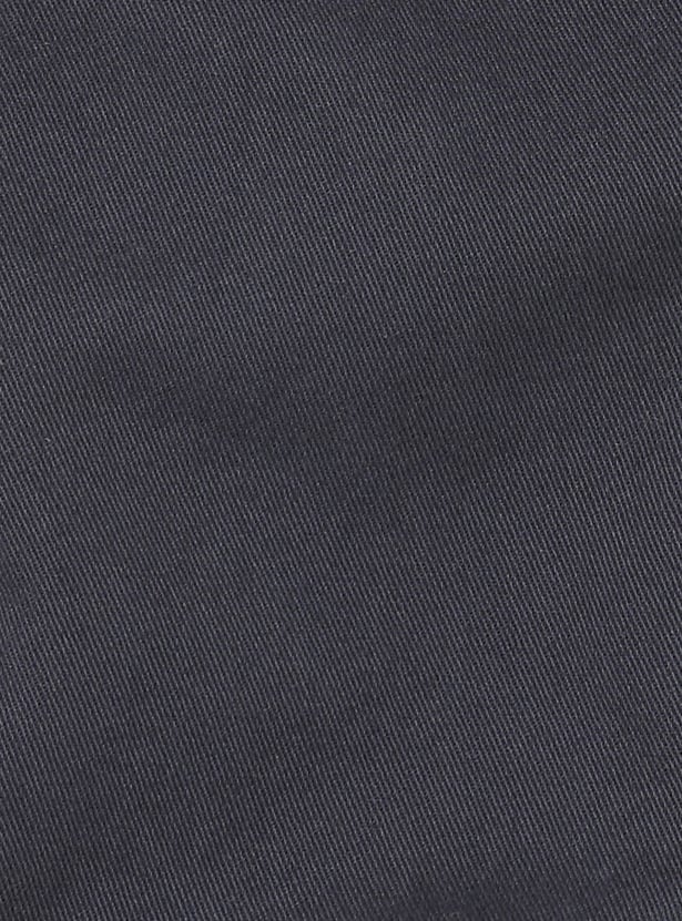 Boys Solid Cargo Joggers