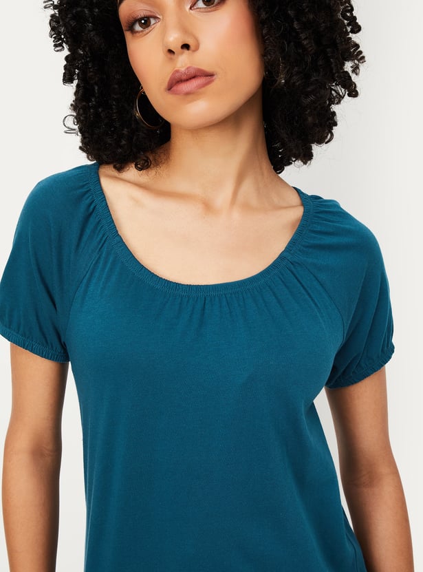 Women Solid Styled Back Top