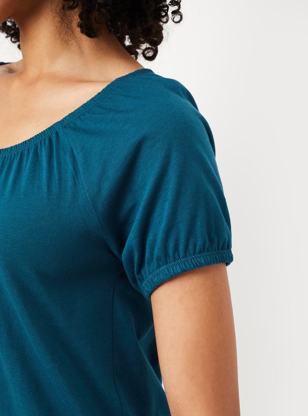 Women Solid Styled Back Top