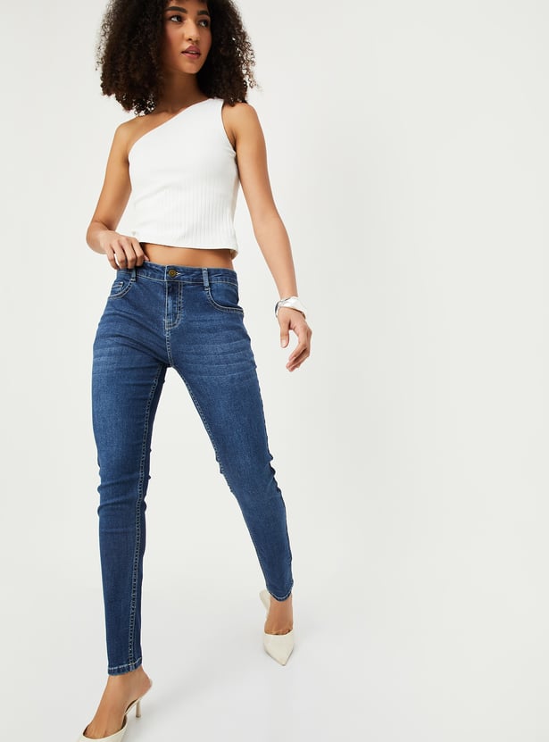 Women Skinny Fit Push-Up Jeans