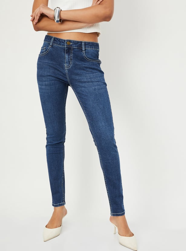 Women Skinny Fit Push-Up Jeans