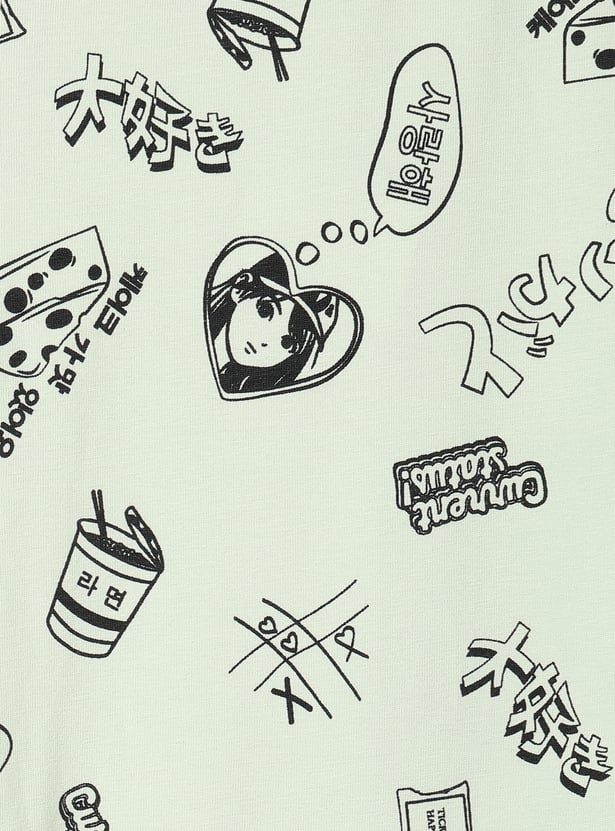 Girls Printed Leggings - Pack of 2