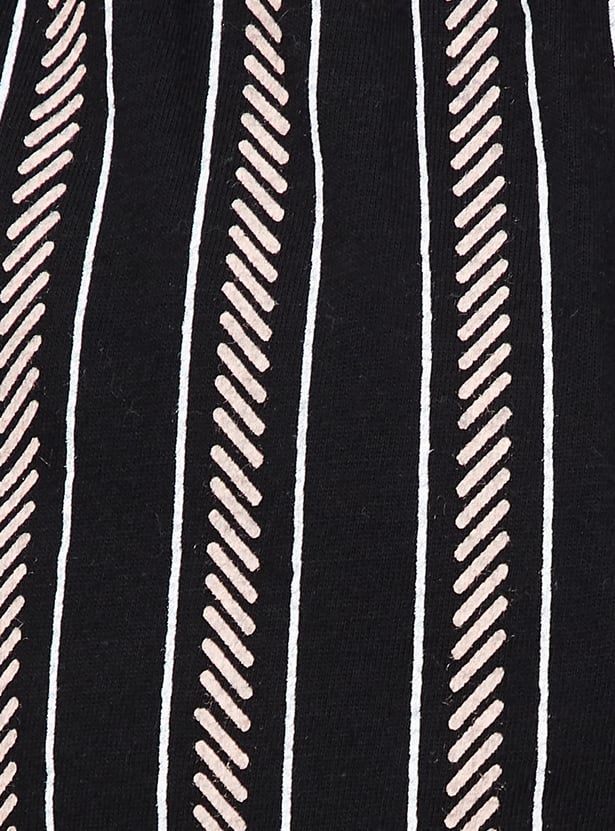 Women Striped Knit Shorts