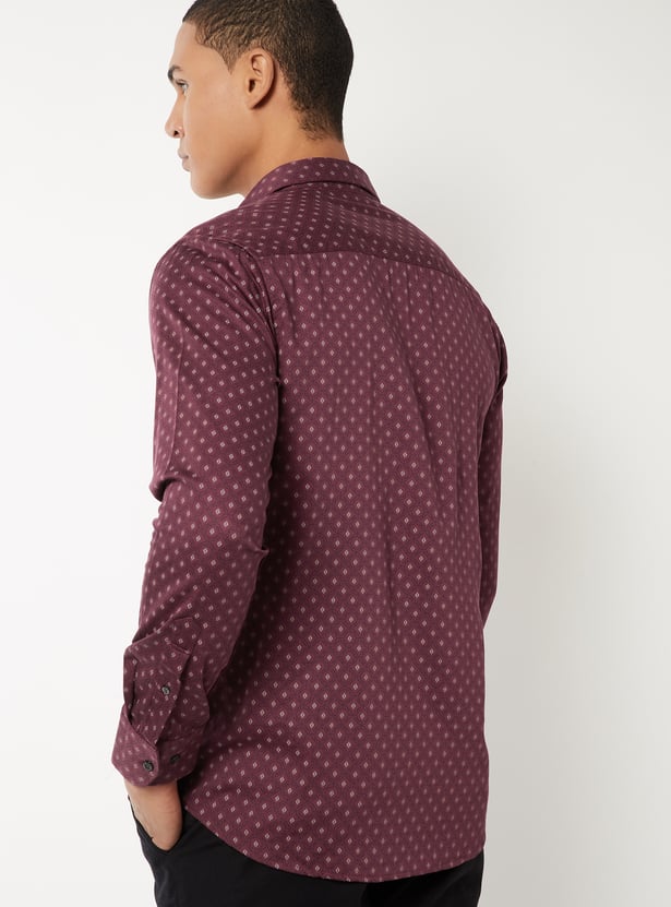 Men Printed Slim Fit Shirt