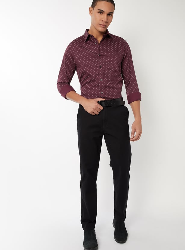 Men Printed Slim Fit Shirt