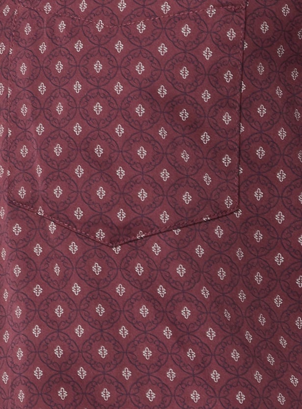 Men Printed Slim Fit Shirt