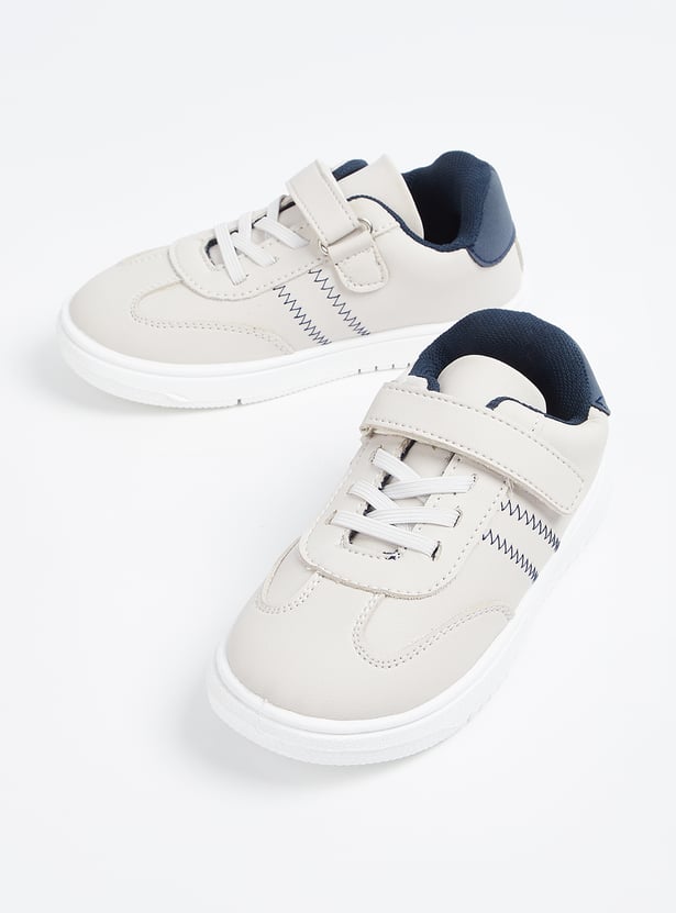 Boys Contrast Stitched Sneakers