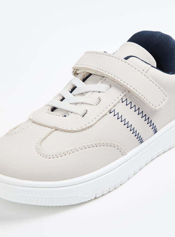 Boys Contrast Stitched Sneakers