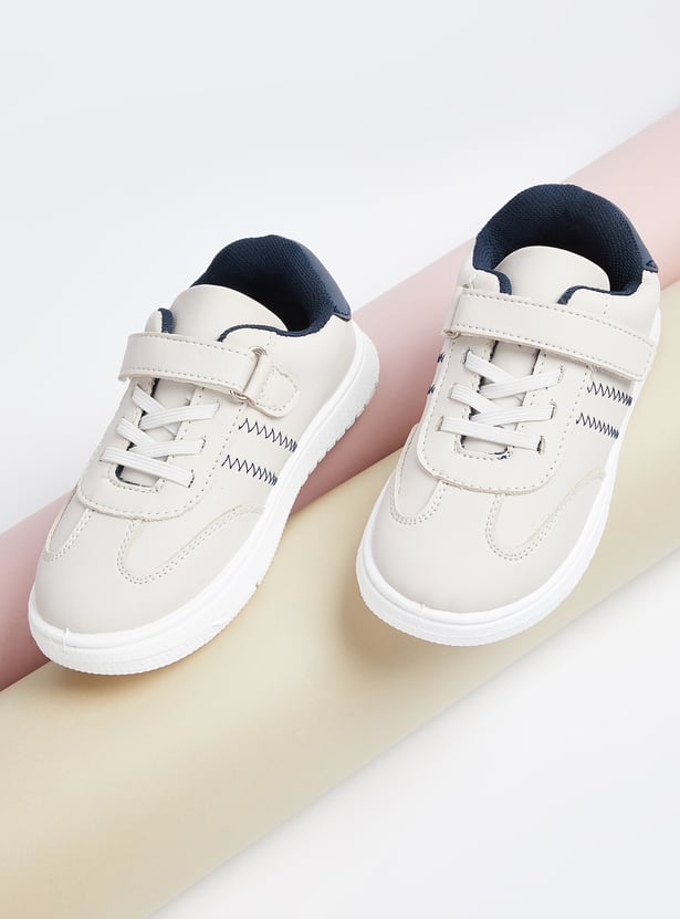 Boys Contrast Stitched Sneakers